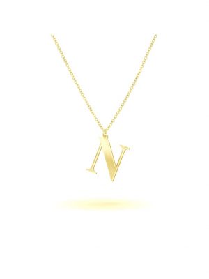 Anhänger mit Kette 925/- Sterling Silber 45cm Glänzend Beka & Bell Gelb
