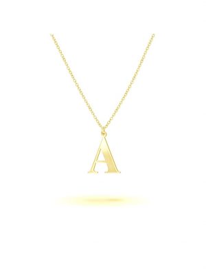 Anhänger mit Kette 925/- Sterling Silber 45cm Glänzend Beka & Bell Gelb