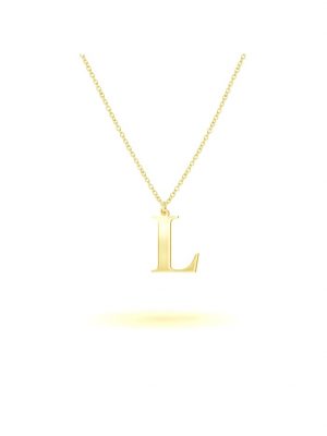 Anhänger mit Kette 925/- Sterling Silber 45cm Glänzend Beka & Bell Gelb