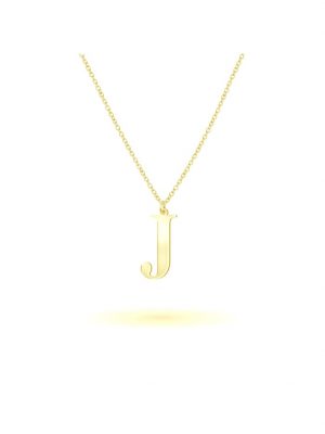Anhänger mit Kette 925/- Sterling Silber 45cm Glänzend Beka & Bell Gelb