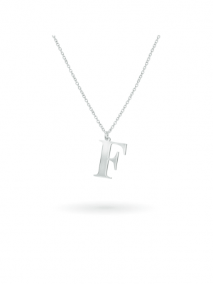 Anhänger mit Kette 925/- Sterling Silber 45cm Glänzend Beka & Bell Weiß