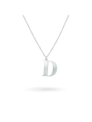 Anhänger mit Kette 925/- Sterling Silber 45cm Glänzend Beka & Bell Weiß