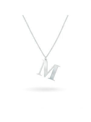 Anhänger mit Kette 925/- Sterling Silber 45cm Glänzend Beka & Bell Weiß