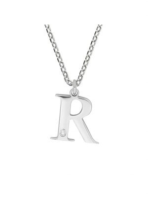 Anhänger mit Kette 925/- Sterling Silber Diamant weiß Diamant 45+3cm Glänzend 0,008ct. Diamonds by Ellen K. Weiß