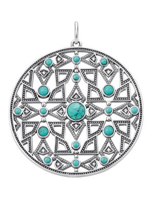 Anhänger mit synth. Türkis Thomas Sabo D_PE0001-357-17 Thomas Sabo Blau