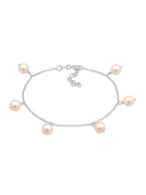 Armband Elegant Synthetische Perlen Klassik 925 Silber Nenalina Silber