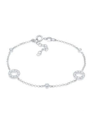 Armband Kristalle Kreise Vintage 925 Silber Elli Silber