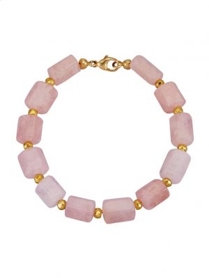 Armband in Silber 925, vergoldet Diemer Farbstein Rosé