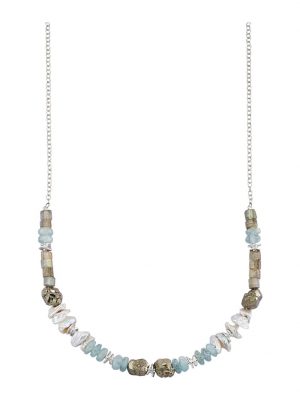 Collier Silber 925 Roman Glass Multicolor