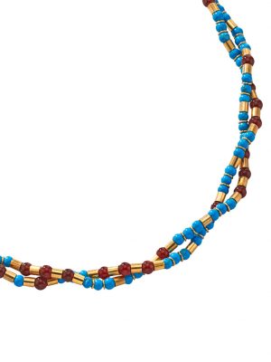 Collier in Silber 925, vergoldet Ursula Christ Multicolor