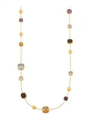Collier mit Farbsteinen Diemer Farbstein Multicolor