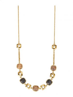 Collier mit Rutilquarzen Diemer Farbstein Multicolor