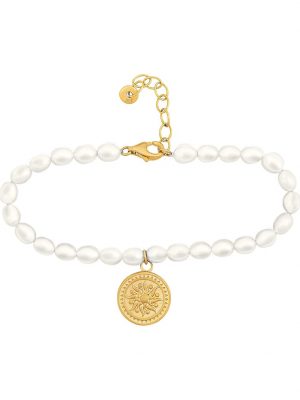 Damen-Armband 925er Silber Süßwasserperle CAI Gold