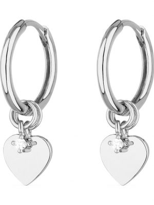 Damen-Creolen 925er Silber 2 Diamant, behandelt Guido Maria Kretschmer Silber