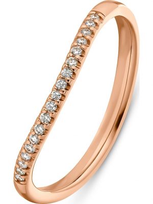 Damen-Damenring 18 Diamant CHRIST C-Collection Rotgold