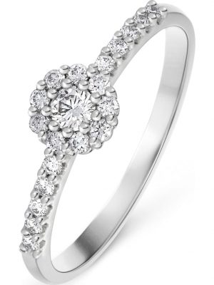 Damen-Damenring 20 Diamant CHRIST C-Collection Weißgold