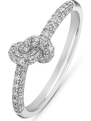 Damen-Damenring 76 Diamant CHRIST C-Collection Weißgold