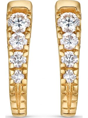 Damen-Ohrstecker 2 Diamant CHRIST C-Collection Gelbgold