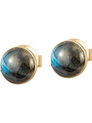 Damen-Ohrstecker 925er Silber 2 Labradorit Jacques Lemans Gold