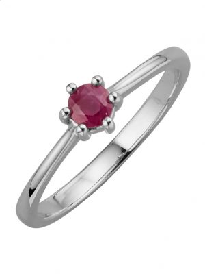 Damenring in Platin 950 AMY VERMONT Rot
