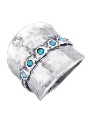Damenring in Silber 925 Roman Glass Silberfarben