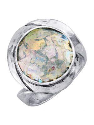 Damenring in Silber 925 Roman Glass Silberfarben