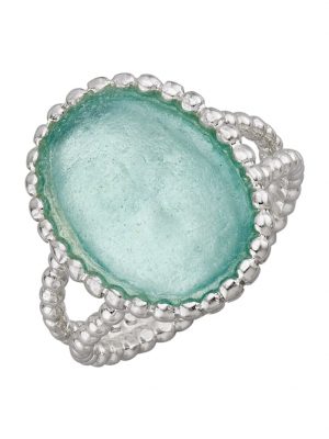 Damenring in Silber 925 Roman Glass Silberfarben