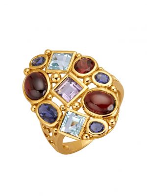 Damenring mit Amethyst Multicolor