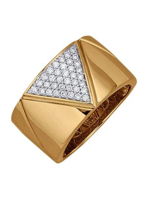 Damenring mit Brillanten Diemer Diamant Gelbgoldfarben