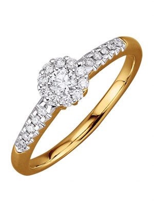 Damenring mit Brillanten Diemer Diamant Gelbgoldfarben