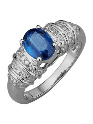 Damenring mit Kyanit Diemer Farbstein Blau