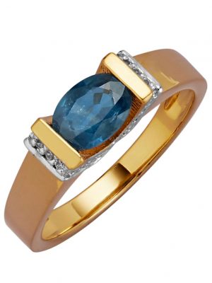 Damenring mit Saphir Blau