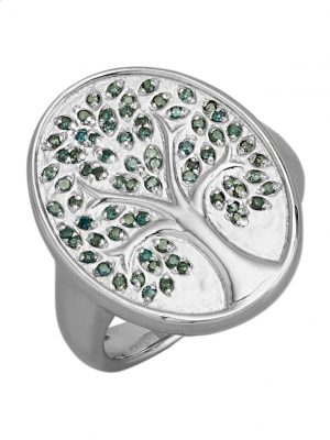 Damenring mit blauen Diamanten Diemer Trend Blau