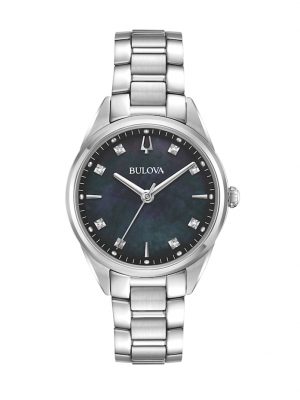 Damenuhr 96P198 Bulova Silberfarben