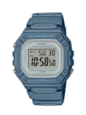 Damenuhr-Digital-Chronograph W-218HC-2AVEF Casio Blau