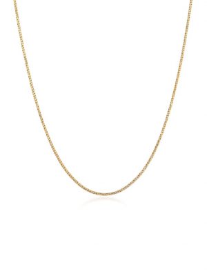Halskette Herren Basic Kordelkette Gedreht Fein 925 Silber Kuzzoi Gold