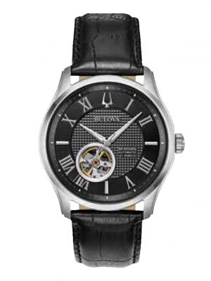 Herren-Automatikuhr 96A217 Bulova Schwarz