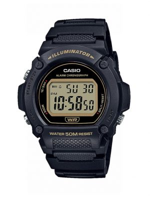 Herrenuhr-Digital-Chronograph W-219H-1A2VEF Casio Schwarz