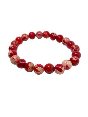 Jaspisarmband GOOD.designs Rot