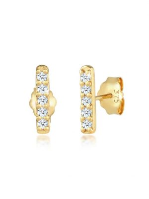 Ohrringe Stecker Stab Geo Diamant (0.15 Ct.) 375 Gelbgold Elli DIAMONDS Gold