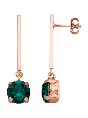 Ohrringe mit Swarovski-Kristallen AMY VERMONT Grün