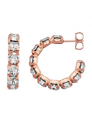 Ohrringe mit Swarovski-Kristallen AMY VERMONT Weiß