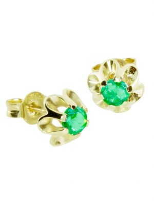 Ohrstecker - Pia - Gold 333/000 - sy. Smaragd OSTSEE-SCHMUCK Gold