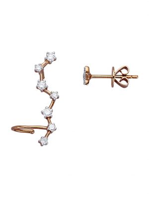Ohrstecker mit Diamanten AMY VERMONT Rosé