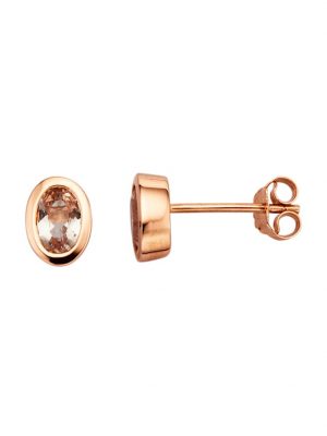 Ohrstecker mit Morganiten Diemer Farbstein Rosé