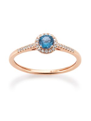 Palido Ring - 55 585 Gold, Diamant, Edelstein rosegold