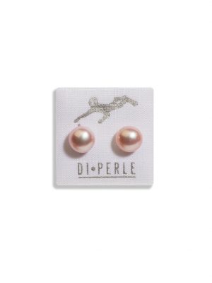 Perlenschmuck 585 Gelbgold Süsswasser Perlen Ohrstecker DI PERLE Naturfarbe