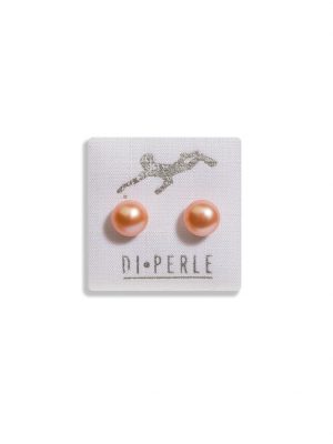 Perlenschmuck 585 Gelbgold Süsswasser Perlen Ohrstecker DI PERLE Naturfarbe