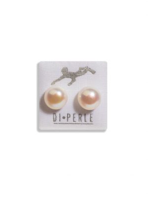 Perlenschmuck 585 Gelbgold Süsswasser Perlen Ohrstecker DI PERLE Weiß