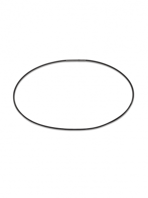 Perlenschmuck Edelstahl Halsreif ( 42 cm ) DI PERLE Silber